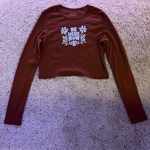 PacSun long sleeve crop top | Size L